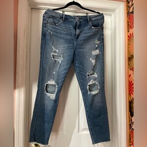 Abercrombie high rise super skinny jeans